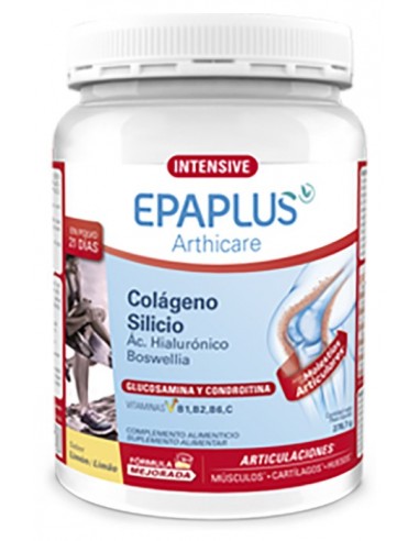 Colágeno Glucosamina en polvo Epaplus arthicare intensive Fórmula mejorada Sabor limón