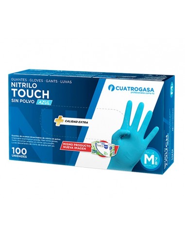 Guante de nitrilo sin polvo touch. Iberomed