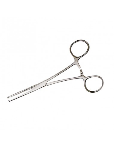 Pinza Kocher recta con dientes de 14 cm. Iberomed