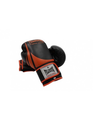 Par de guantes de boxeo. Rojo-negro