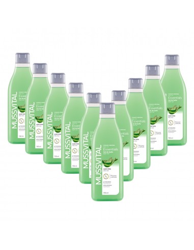 Gel de baño Aloe Vera Mussvital essentials 750ml. 10 botellas. Iberomed