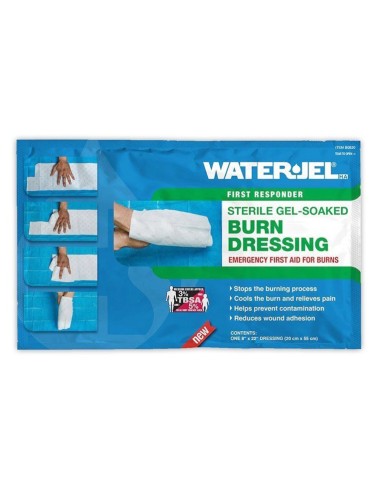 WaterJel. Apósito para quemaduras en la mano.
